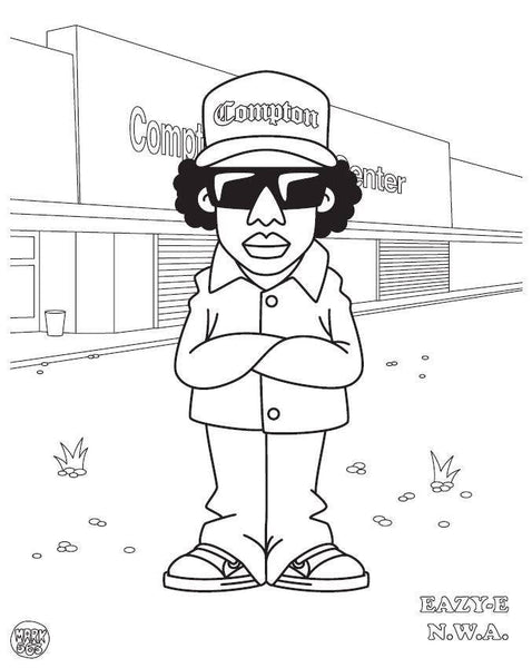 Hip Hop Coloring Book: West Coast Edition - Baby clothing
