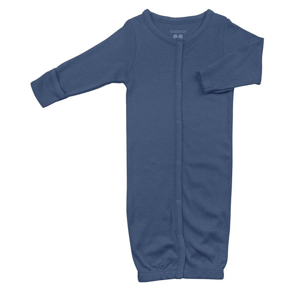 Modern Solid Gown - Indigo