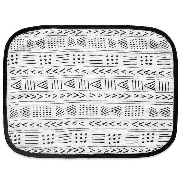 4 LAYER ORGANIC COTTON MUSLIN BURP CLOTH - REVERSIBLE MUDCLOTH + MOROCCAN - Through my baby's eyes