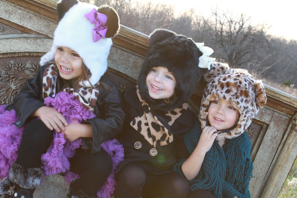 Leopard Print Faux Fur Hat - Through my baby's eyes