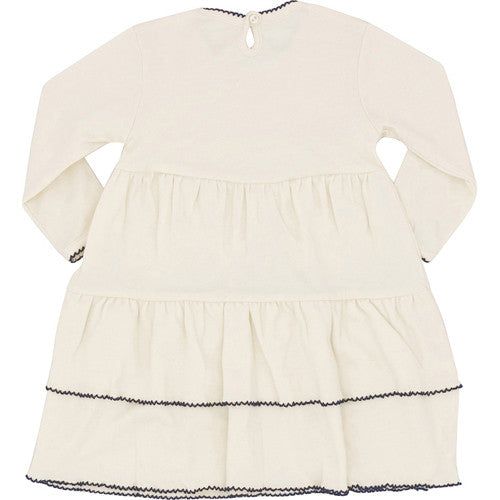 Pink/Natural Ruffle Dress - 3-6 months - Through my baby's eyes