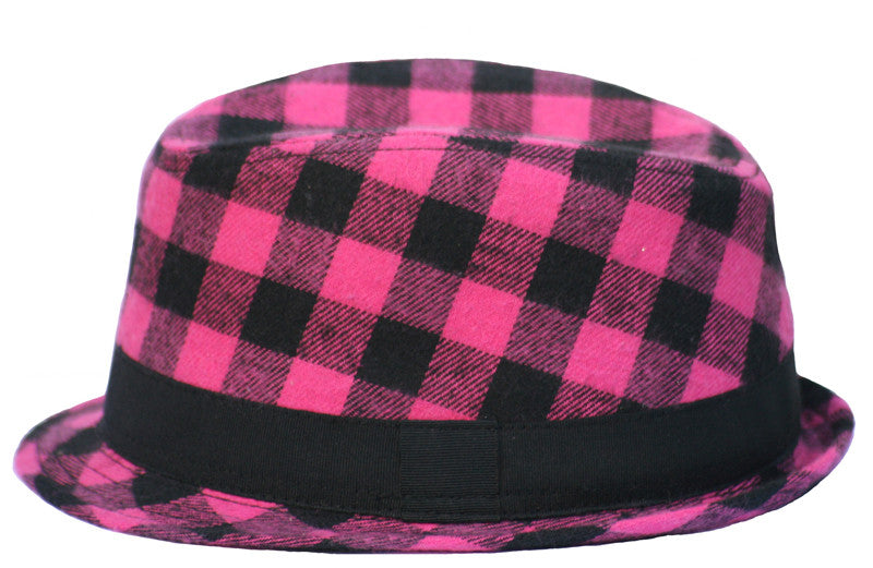 Pink & Black Fedora