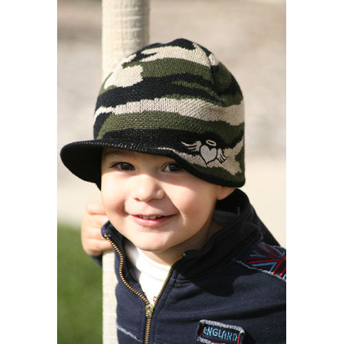 Custom Camouflage Visor Beanie - Through my baby's eyes