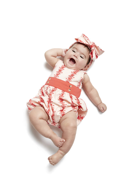 Puff sleeve piped square jumpsuit