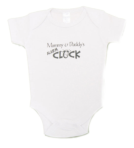 Mommy & Daddy's Alarm Clock Onesie - Through my baby's eyes