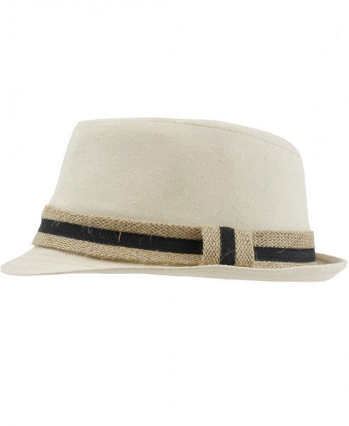 Brayden Burlap Fedora - Through my baby's eyes