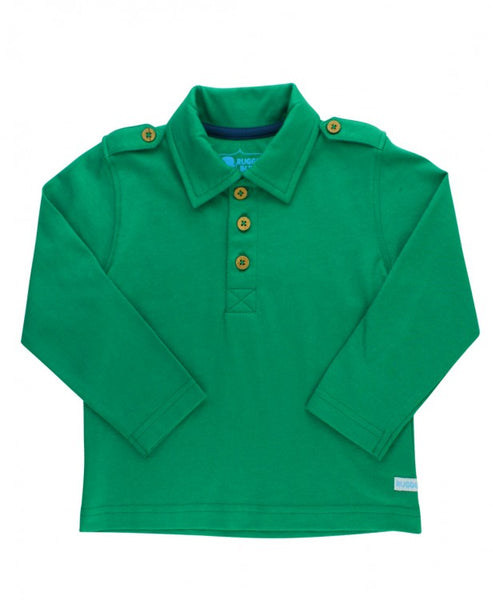 Emerald Long Sleeve Polo - Through my baby's eyes