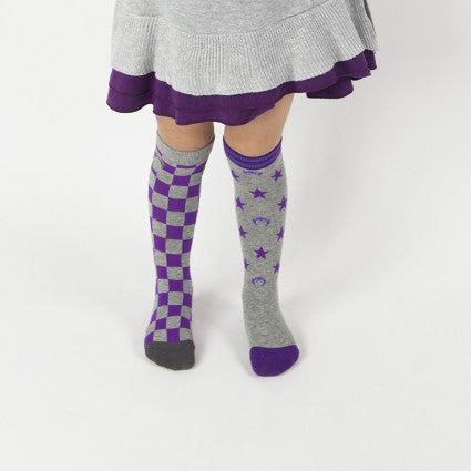 2 Pair Pack Appaman x BabyLegs Mixed Up Checks Knee High Socks - Through my baby's eyes