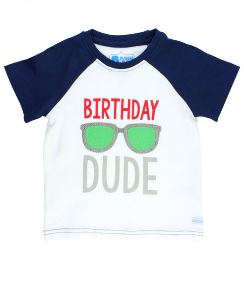 Birthday Dude Raglan Tee - Through my baby's eyes