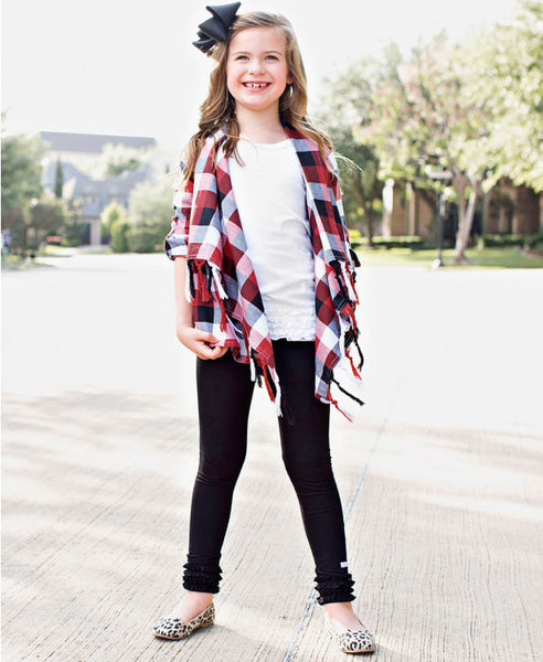 Black Everyday Ruffle Leggings - Through my baby's eyes