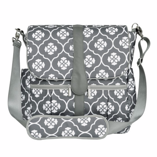 Backpack - Gray Floret - Through my baby's eyes