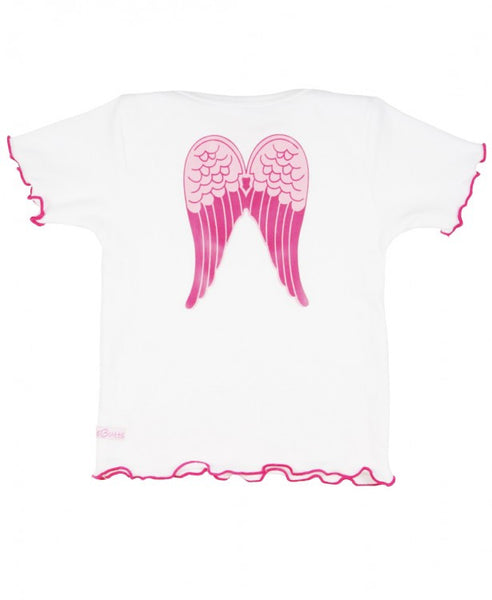 "So Blessed" Angel Tee - White - Through my baby's eyes