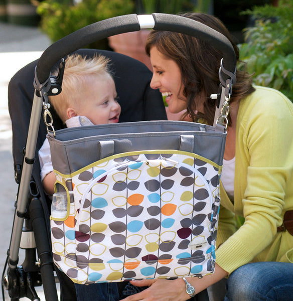 Mode Diaper Tote Bag, Mixed Leaf - Through my baby's eyes