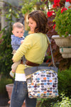 Mode Diaper Tote Bag, Mixed Leaf - Through my baby's eyes