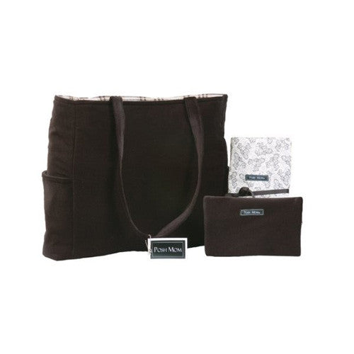 Diaper Bag (3 pc set) - Black Velvet - Through my baby's eyes