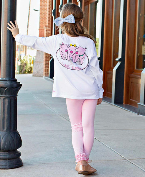 Pink Everyday Ruffle Leggings - Through my baby's eyes