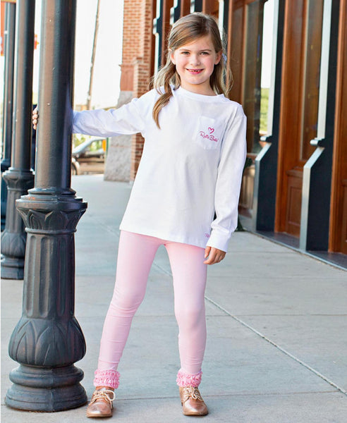 Pink Everyday Ruffle Leggings - Through my baby's eyes