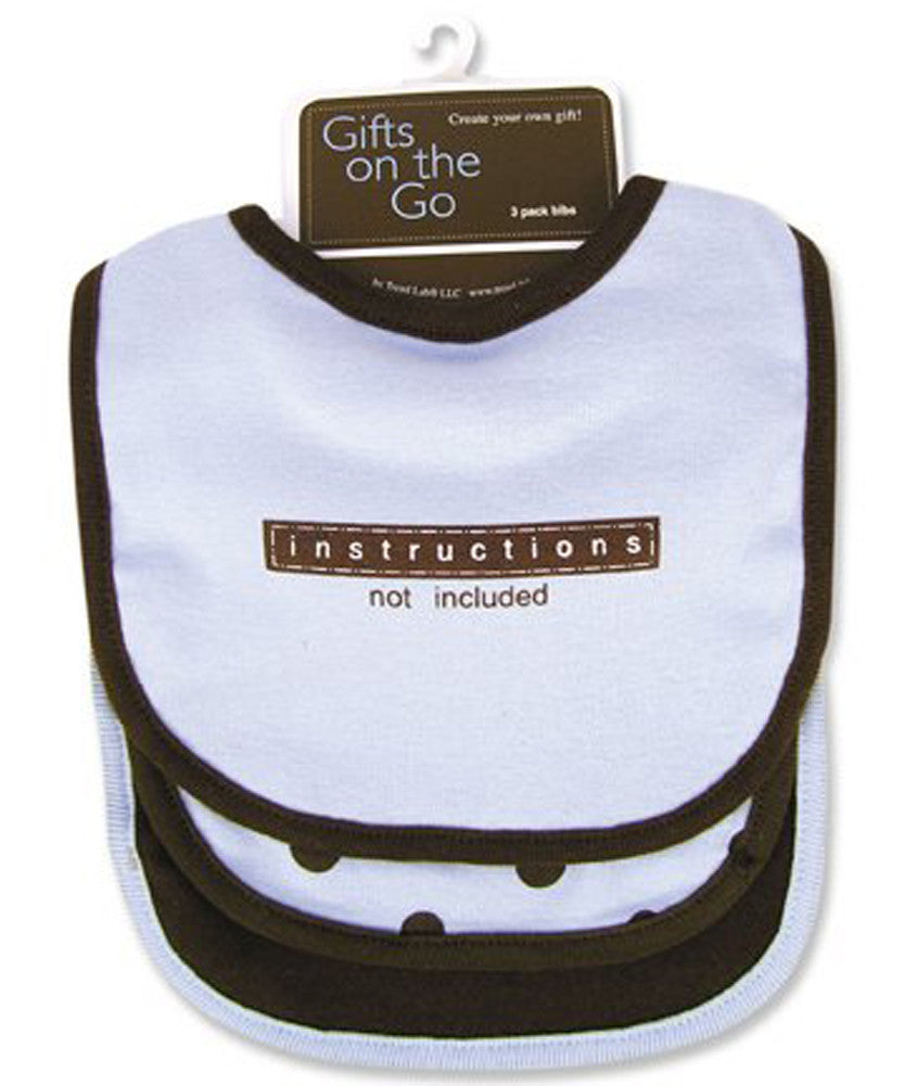 Instructions Not Included 3-Pack Bib Set