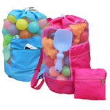 Foldable Kids beach/Pool Backpack: Pink or Blue
