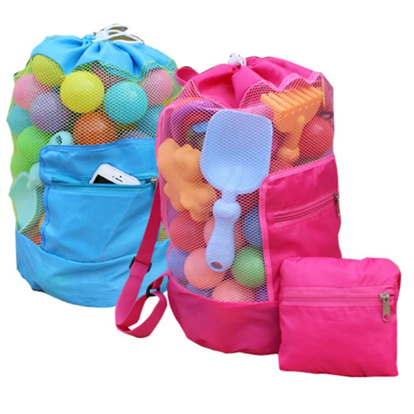 Foldable Kids beach/Pool Backpack: Pink or Blue