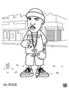 Hip Hop Coloring Book: East Coast Edition - Baby clothing