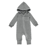 Organic Cozy Zipper Romper in Mist: 12-18m - Baby clothing