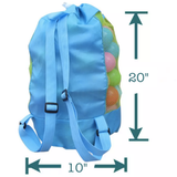 Foldable Kids beach/Pool Backpack: Pink or Blue