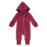 Organic Cozy Zipper Romper in Sugarplum: 18-24m - Baby clothing