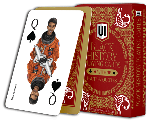 Black History Playing Cards with custom illustrations: Black & Gold Edition