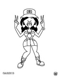 Hip Hop Coloring Book: East Coast Edition - Baby clothing