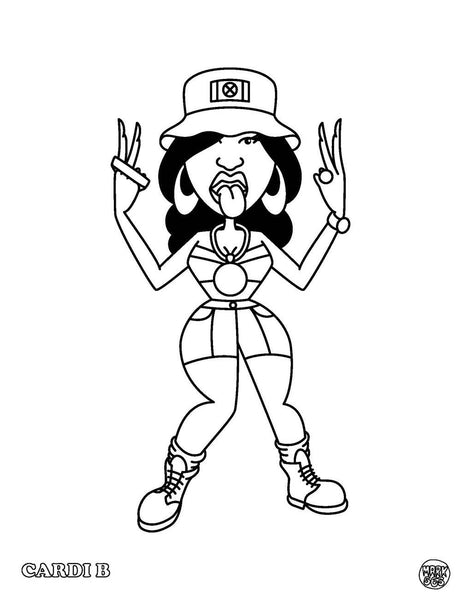 Hip Hop Coloring Book: East Coast Edition - Baby clothing
