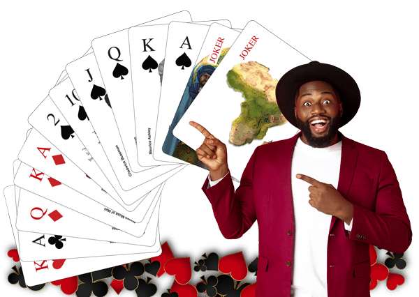 Black History Playing Cards with custom illustrations: Black & Gold Edition