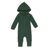 Organic Thermal 2-Way Zipper Romper in Evergreen: 18-24m - Baby clothing
