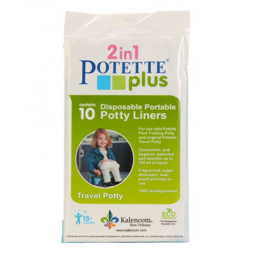 2n1 Potette Plus - Disposable Portable Potty Liners (10 count) - Through my baby's eyes