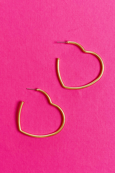 Timeless Hearts Earrings, Gold