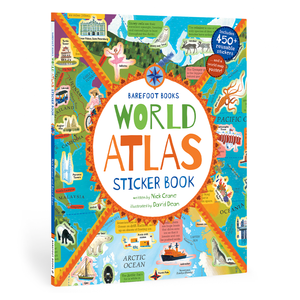 World Atlas Sticker Book - Paperback – Through my baby's eyes
