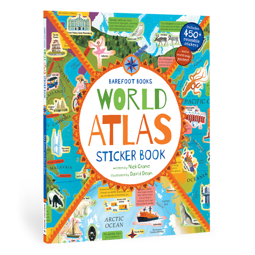 World Atlas Sticker Book - Paperback