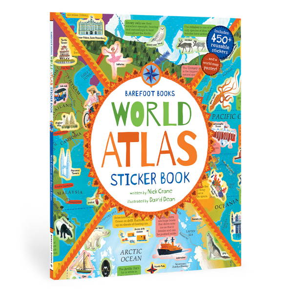 World Atlas Sticker Book - Paperback