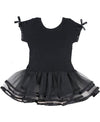 Short Sleeve Black Tutu Leotard - Through my baby's eyes