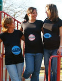 Football Fan on Board Maternity Tee - Through my baby's eyes