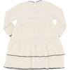 Pink/Natural Ruffle Dress - 3-6 months - Through my baby's eyes
