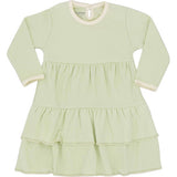 Green/Natural Ruffle Dress - 24 months - Through my baby's eyes