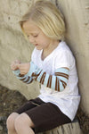 Blue/Brown Stripe - Through my baby's eyes