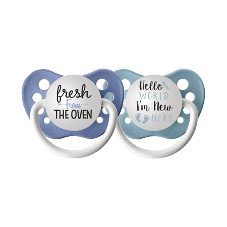Expression Pacifiers - I Love Mommy - White - 0-6M
