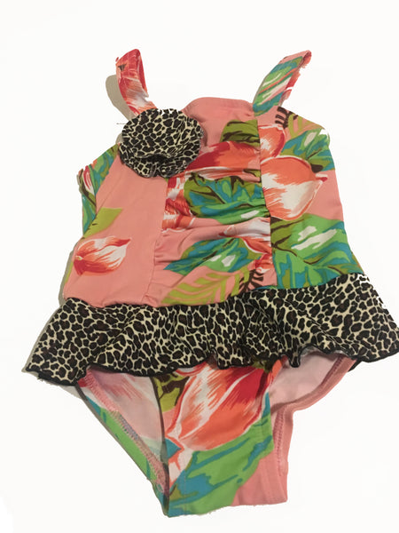 Girls Island One Piece Bathing Suit - Through my baby's eyes