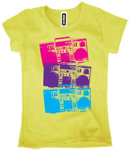 Boom Box Tee - White - Through my baby's eyes