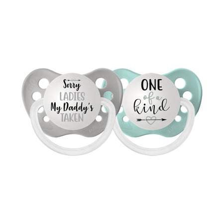 Expression Pacifiers - I Love Mommy - White - 0-6M