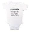 Objects in diaper are larger...Onesie - Through my baby's eyes
