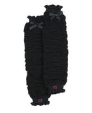 Black Gathered Leg Warmers - One size - Through my baby's eyes
