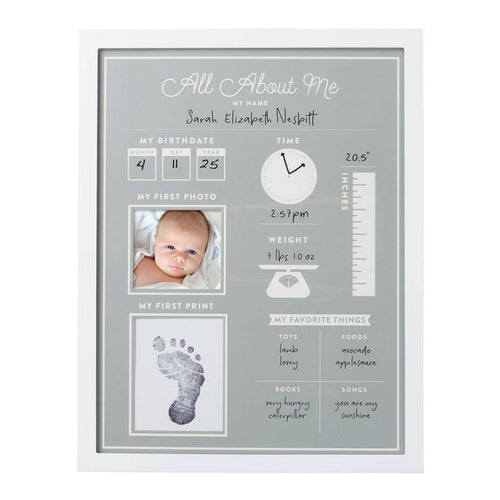 All About Me Baby's 1st Year Frame and Clean-Touch Ink Pad